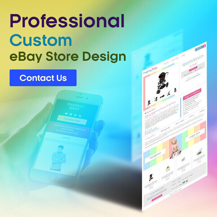 Mobile Responsive eBay Listing Template Auction Gallery Html Professional Design
