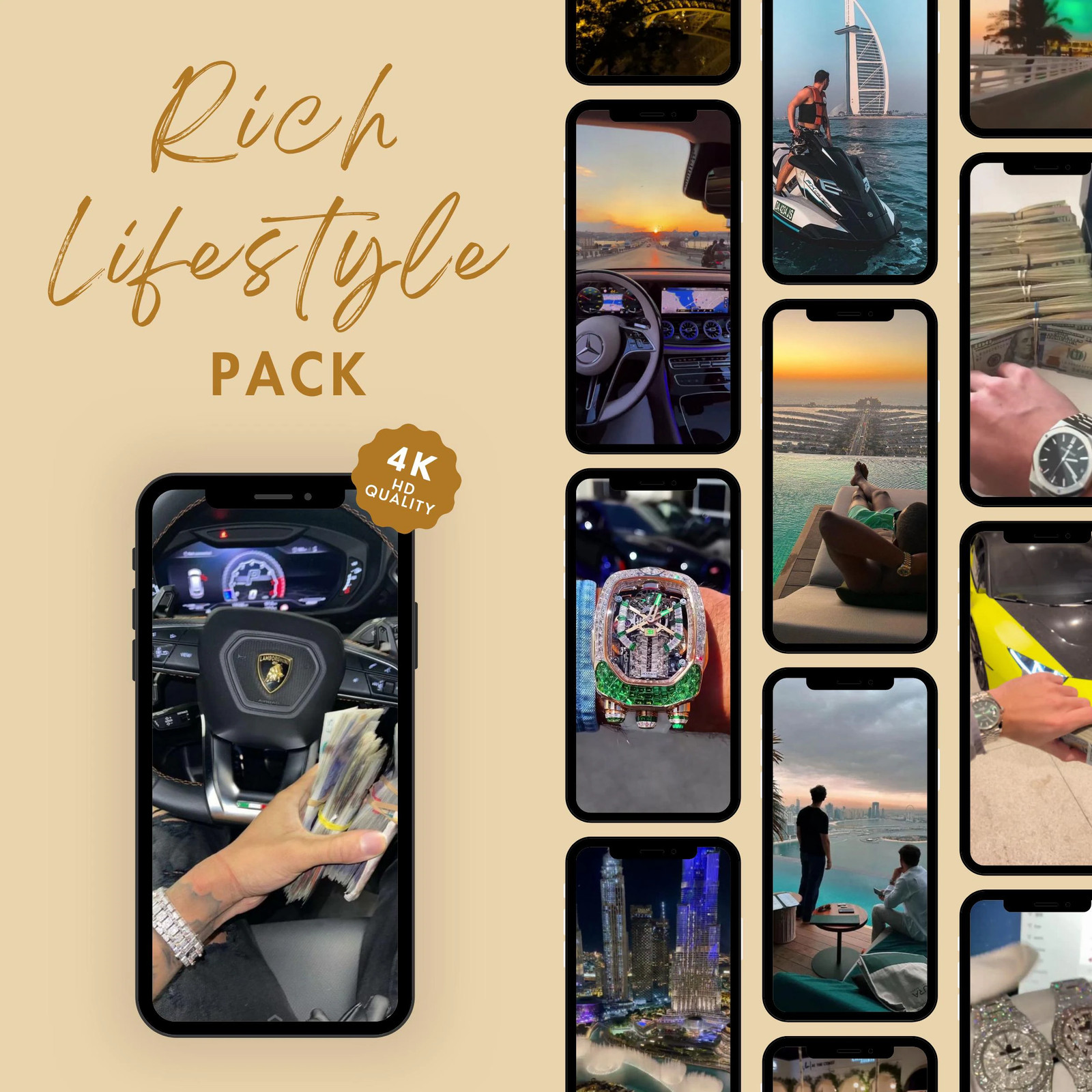 14,000+ Viral Luxury Rich Lifestyle Videos Reels, Cars, Yacht, Plane, Millionair