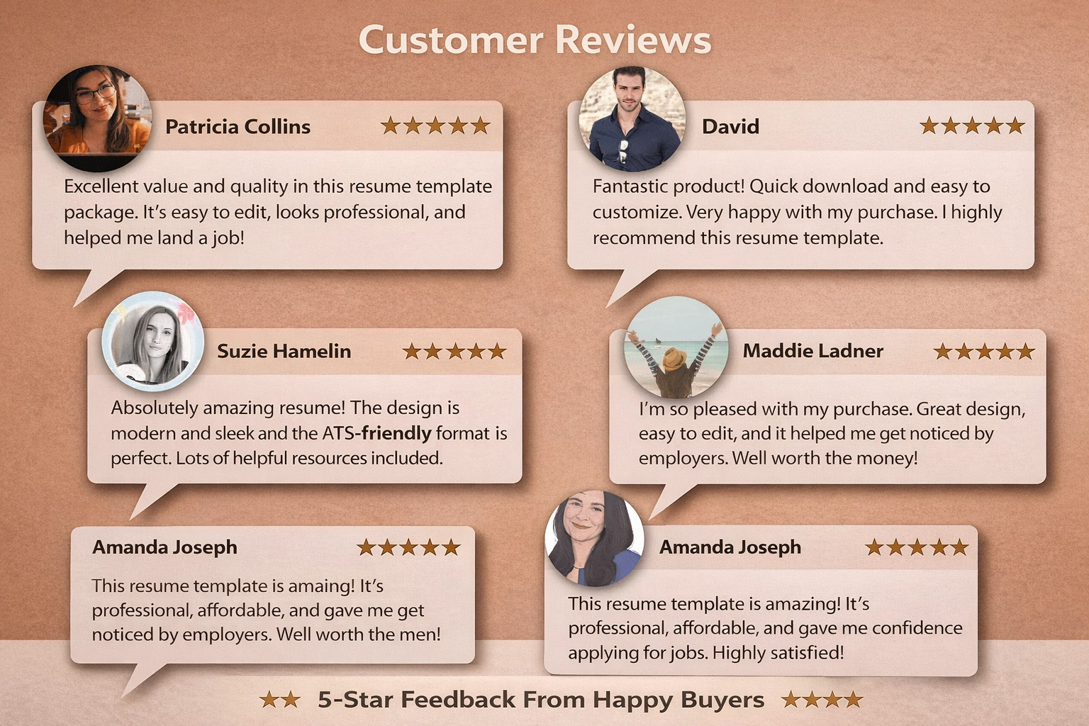 Premium Resume Package | 3 CV Templates + Cover Letter | ATS Optimized, Canvas