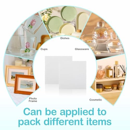 320pc Dish Packing Supplies Moving Kit Foam Pouches Sheets Fragile Stickers Set