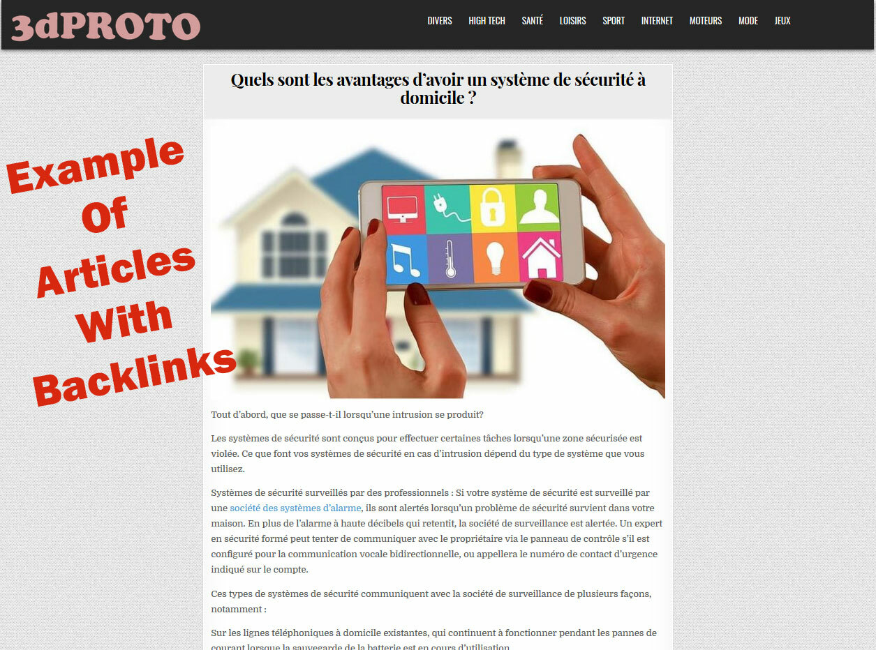 Get French Backlinks from my HQ News Websites – 100% Natural backlinks