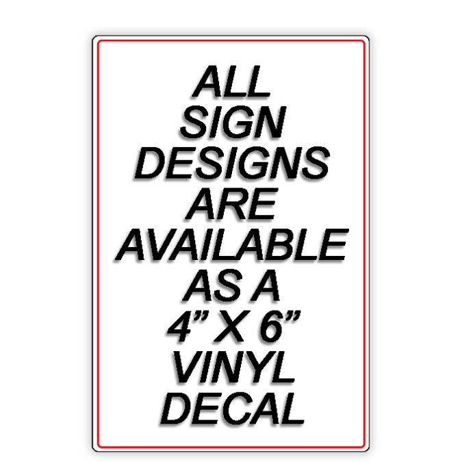 No Trespassing Private Property Keep Out Aluminum Sign / Decal do not enter