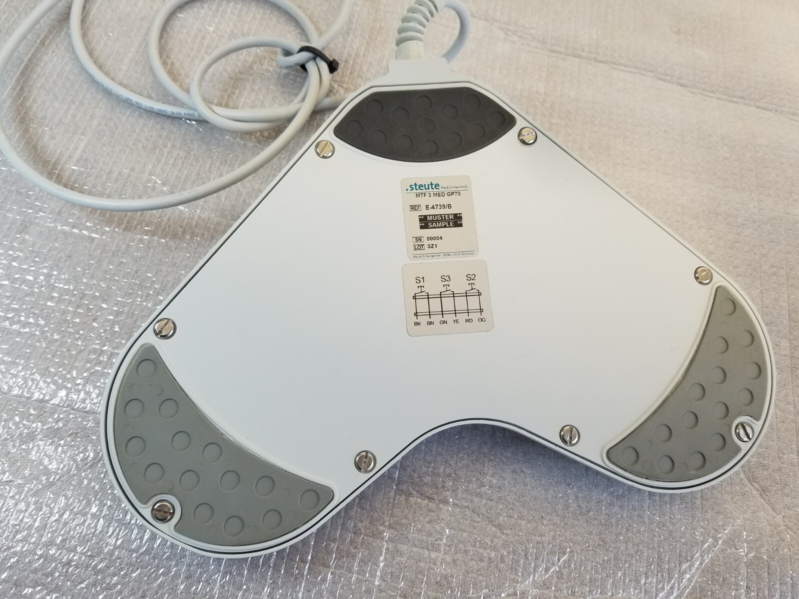 .steute Footswitch foot switch Medical MTF3-MED GP70