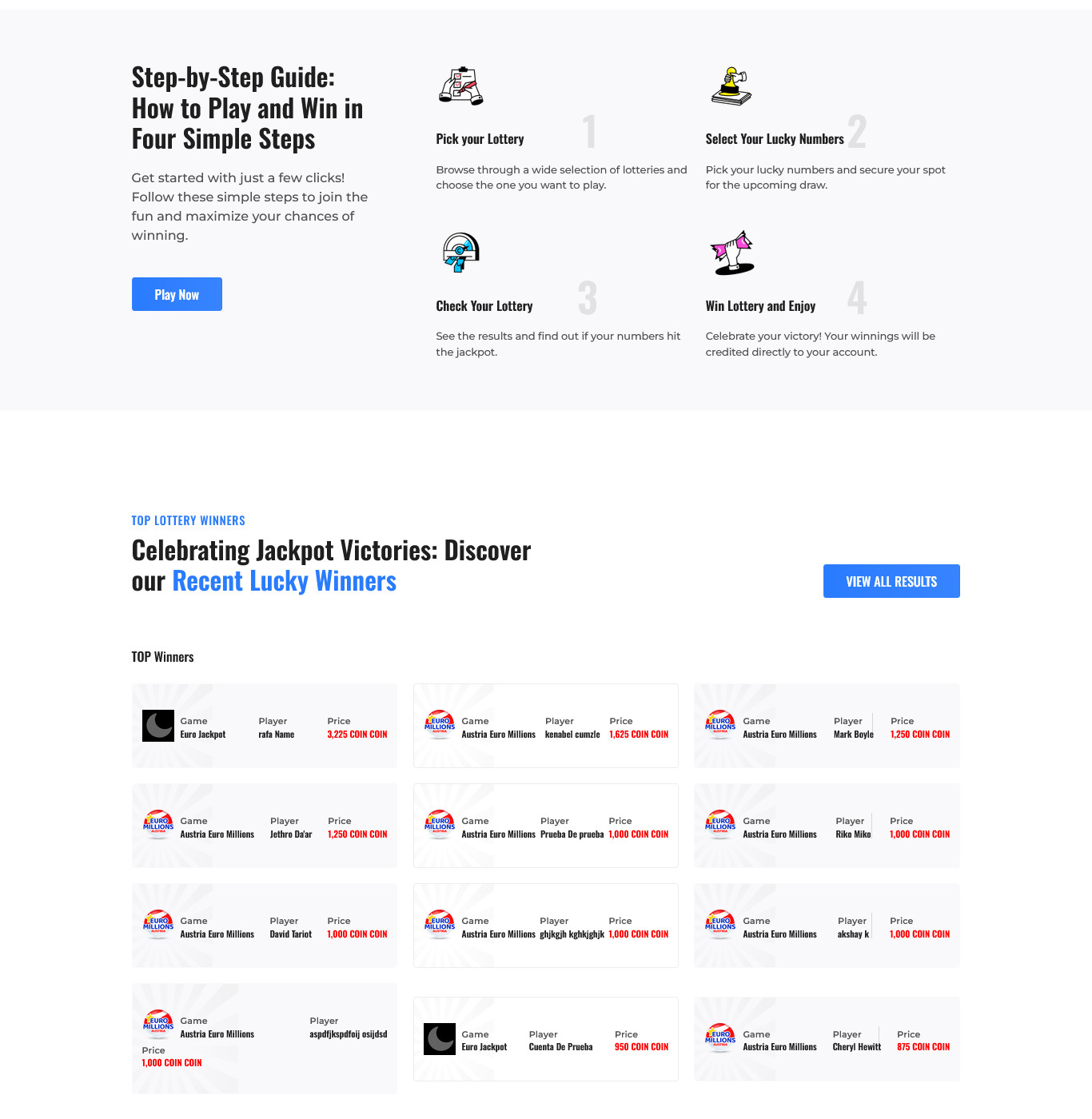 PrizeDraw Superlative Contest & Rewards Platform | PHP Web App | Laravel Admin