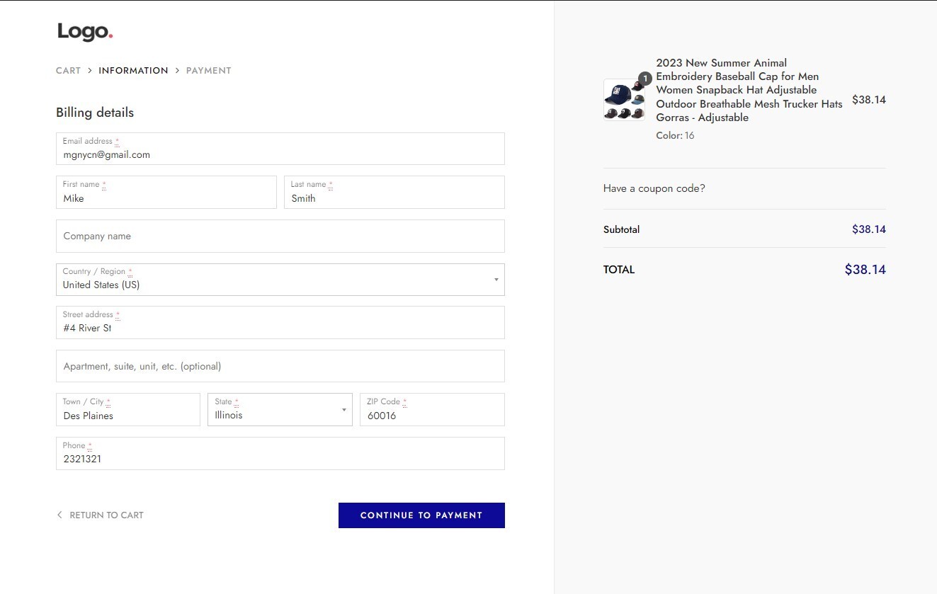 Caps & Hats Store, Drop Shipping Ecommerce Website + Free Hosting