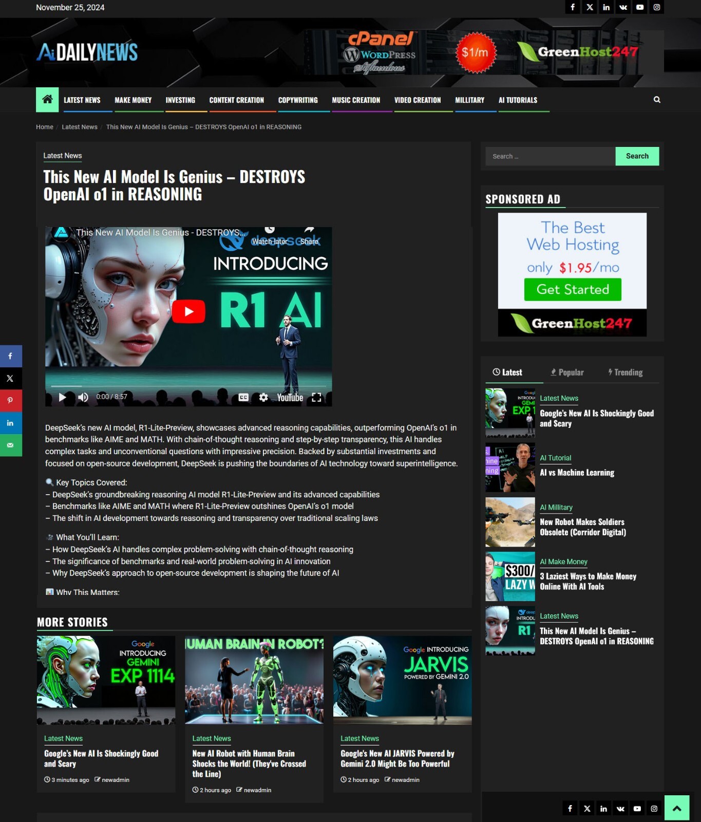 Make Money with Autopilot Most Trending AI News Website, Free Installation