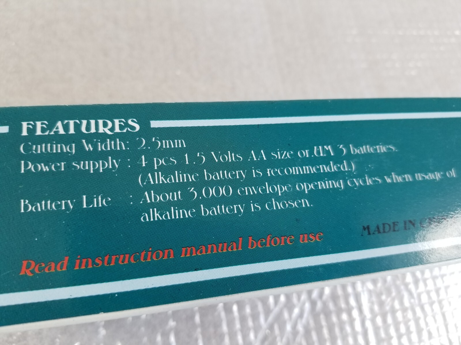 Handheld Electric Letter Opener – Battery Operated – Black Martin Yale