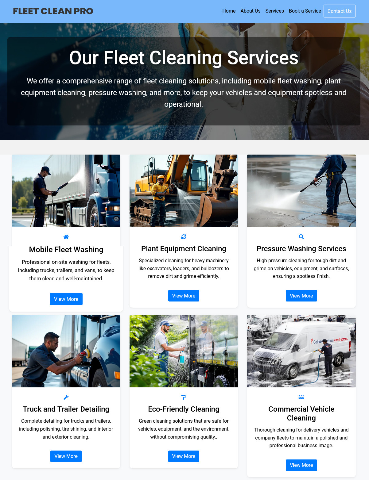 Fleet Cleaning Business Website for sale | Ready-to-Use Professional Platform