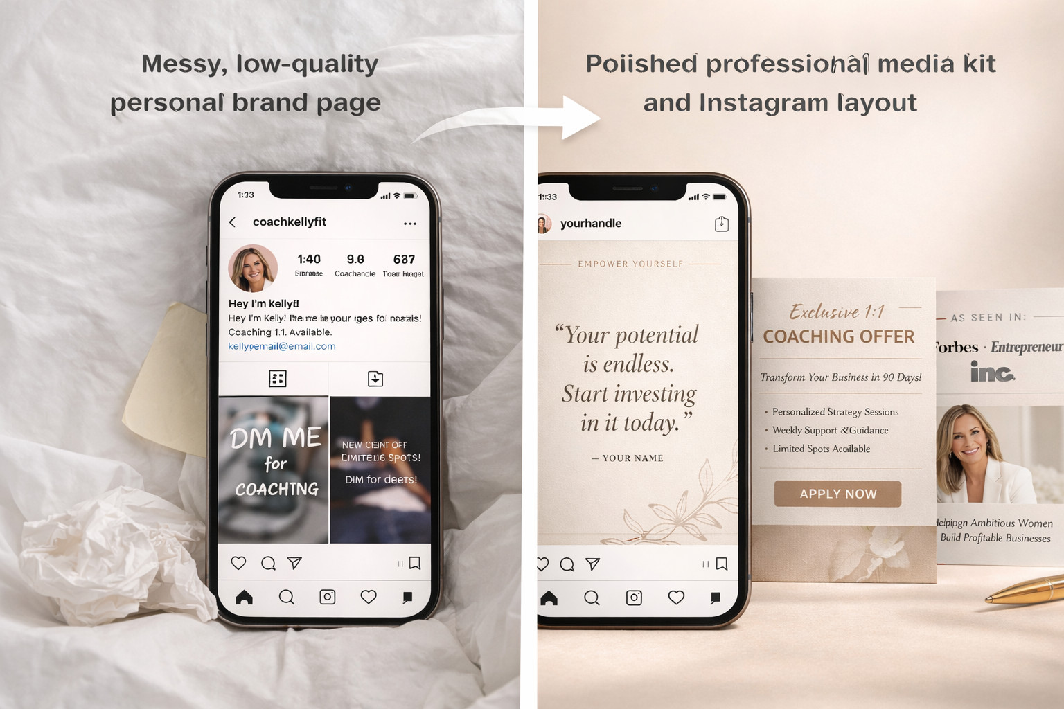 Personal Brand Kit – Canva Templates for Coaches & Creators