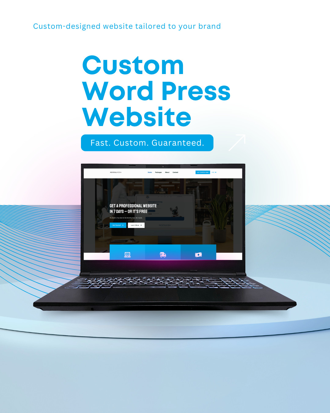 Custom Professional Website Development For Your Business – Done in 7 days