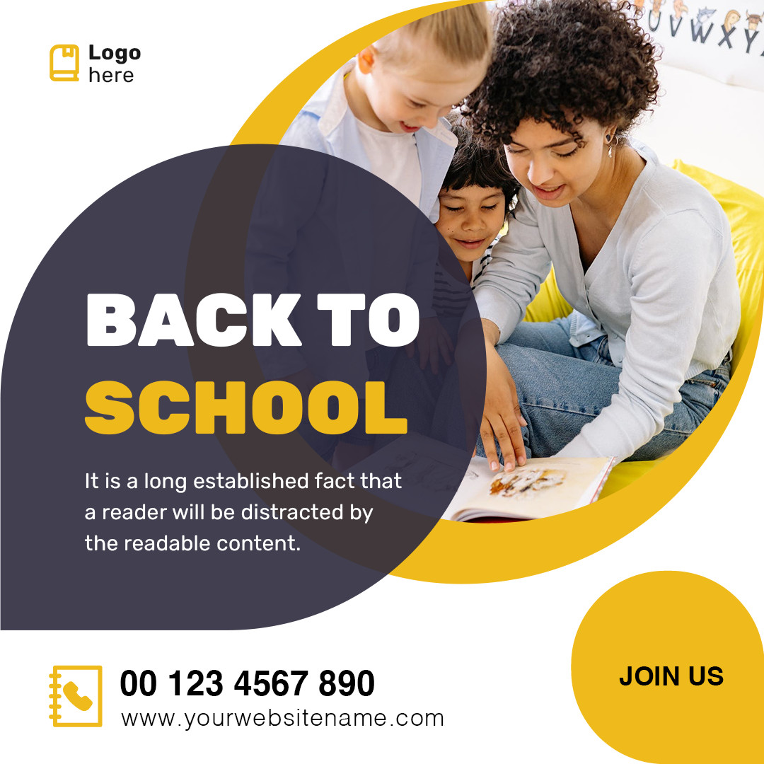 Back To School Social Media Marketing Templates