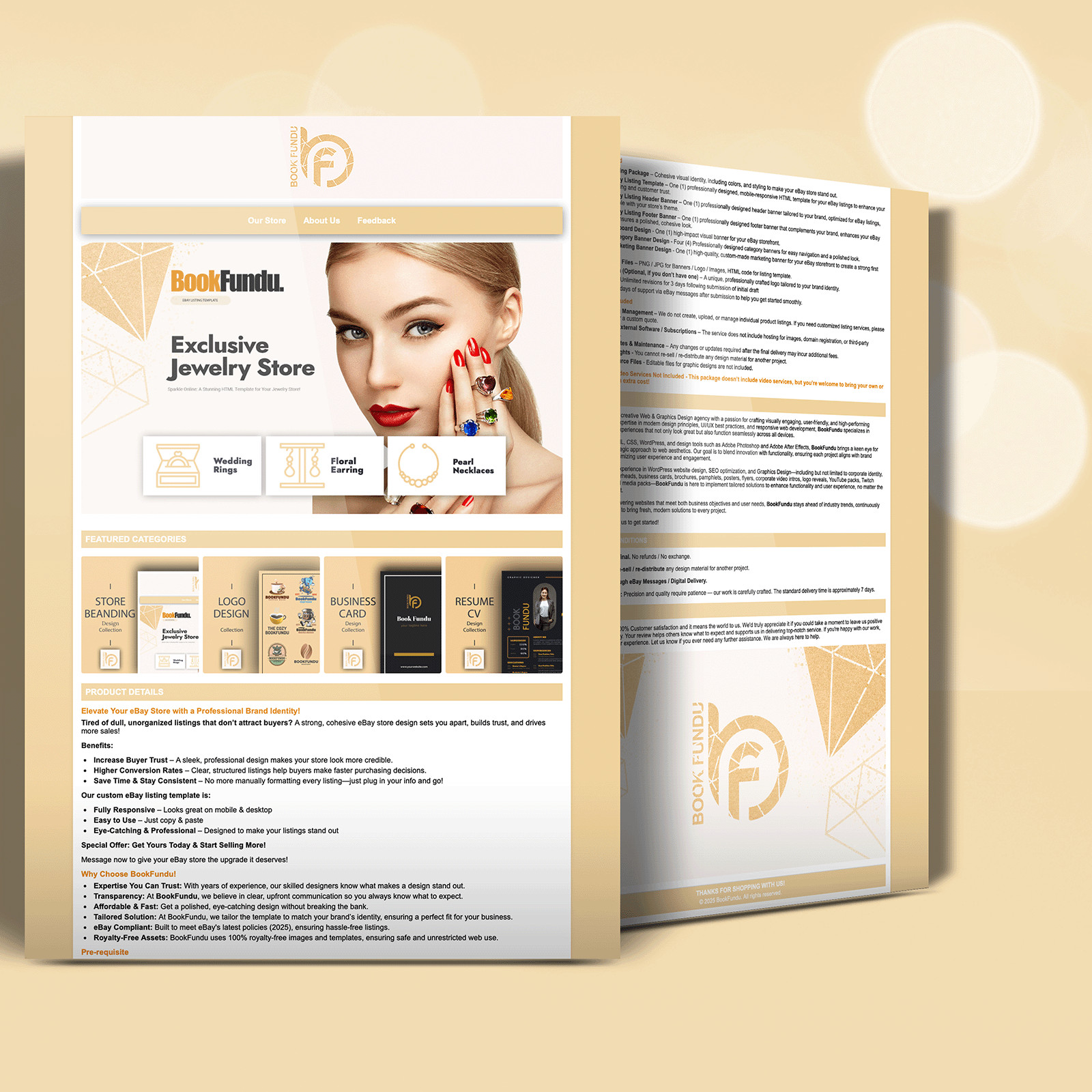 Professional eBay Store Design | Billboard, Category Banners & HTML Template