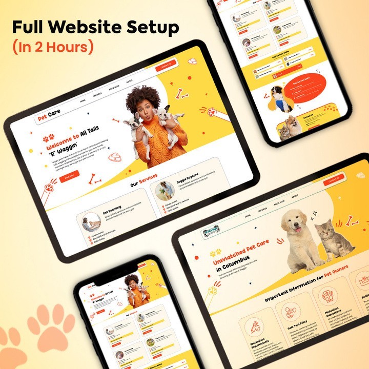 Dog Breeder Website | Premium Pet Shop Template | GoHighLevel Website Theme