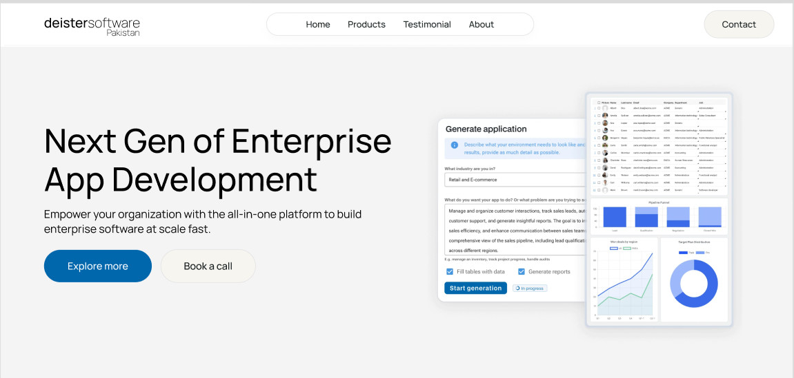 Enterprise App Development Website Template | SaaS Landing Page Modern Busines
