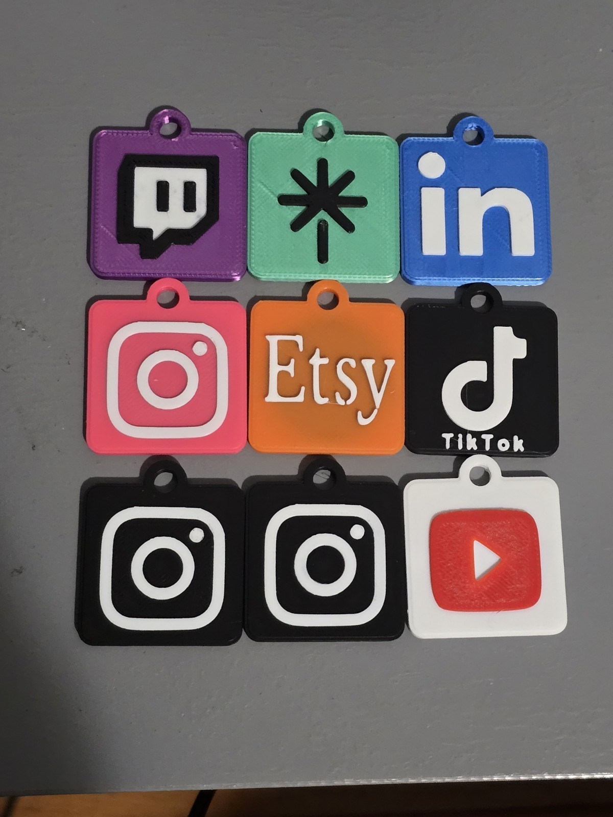 Social Media NFC Keychains