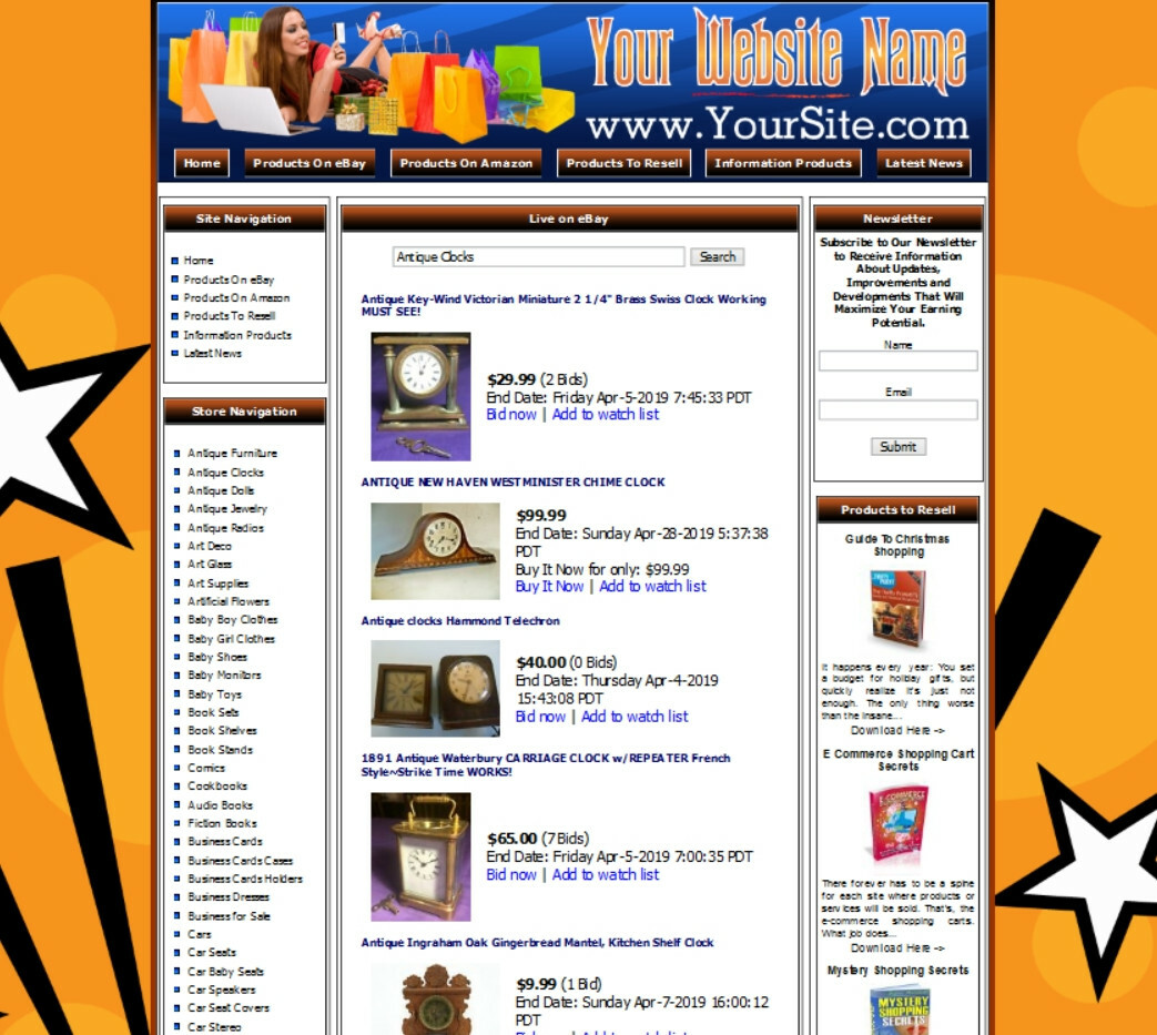 AMAZON STORE – Complete, Ready Made Affiliate Website – Google Adsense Earnings