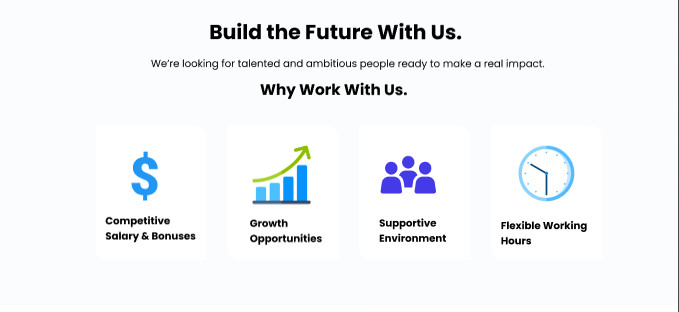 Corporate Careers Landing Page Template | Modern Business Website | SaaS Company