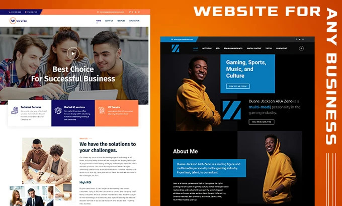 I will build responsive wordpress website design and website development