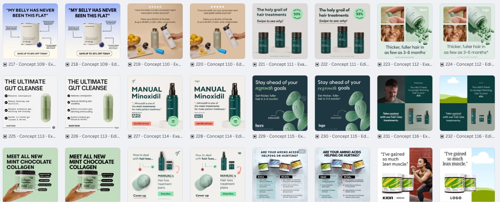 150-Supplements/Health & Wellness Eemplates | Ready-to-Use Digital Designs