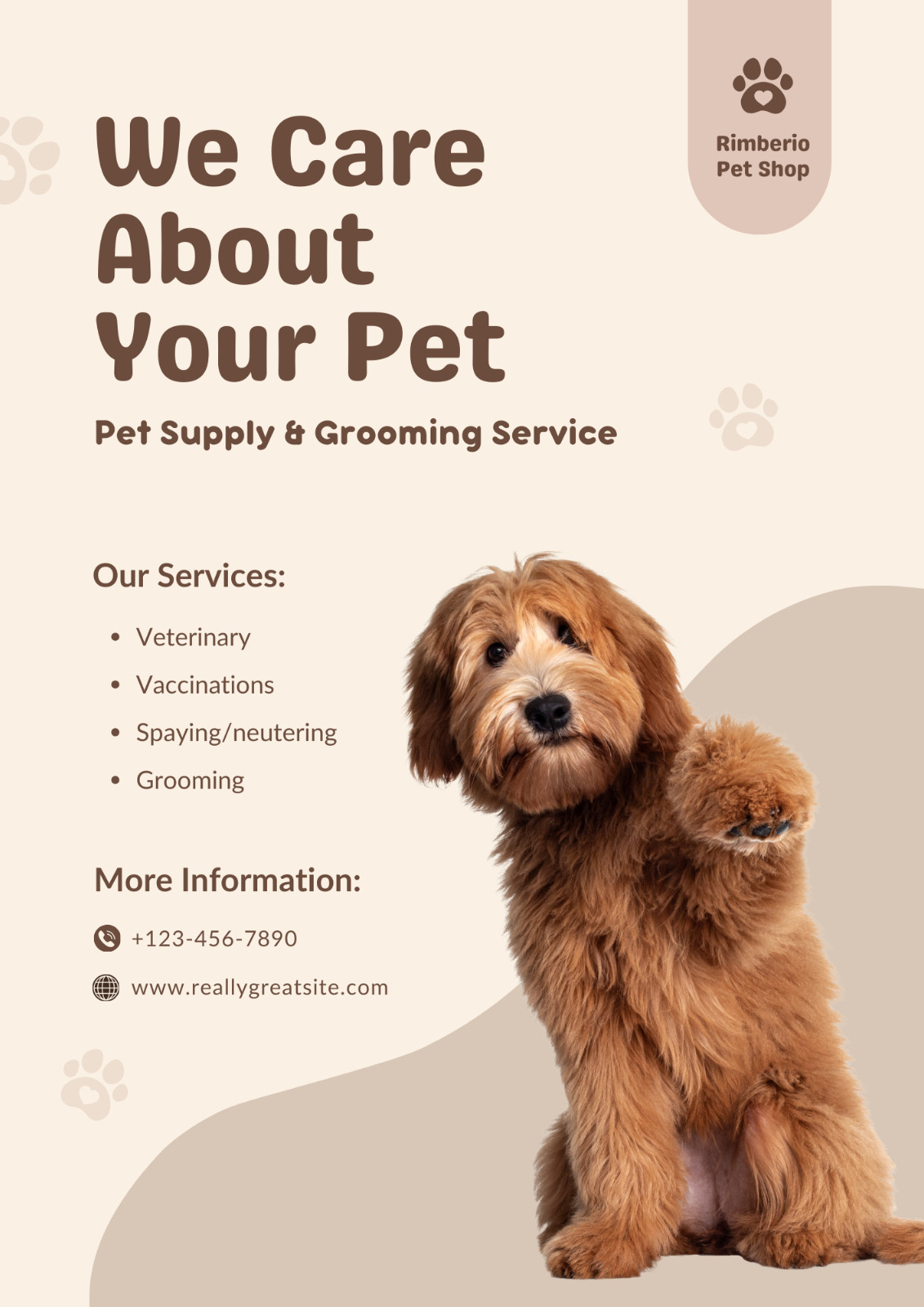 Template Crafted For You-Pet Shop-Furry Friend’s Favorite Spot-Pet Cartoon Logo