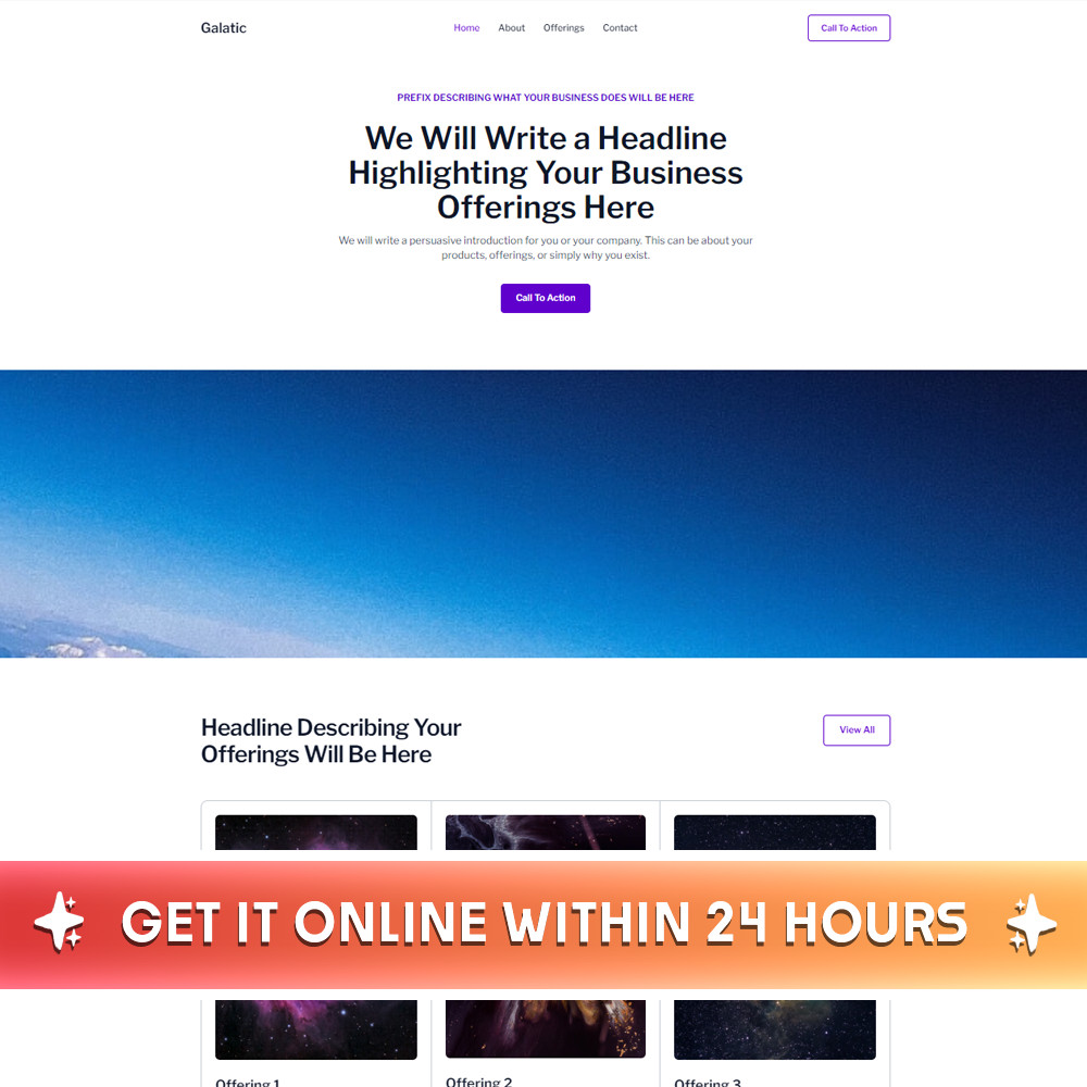 Bright Corporate / Personal Website – Ready to Run + 1-Year Domain and Hosting