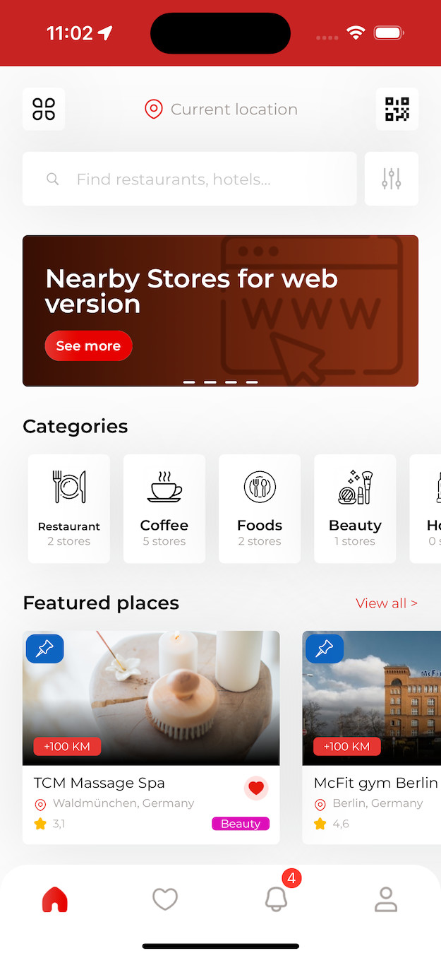 NearbyDeals – Coupons, Events, Restaurant & Service Booking iOS App | PHP Admin