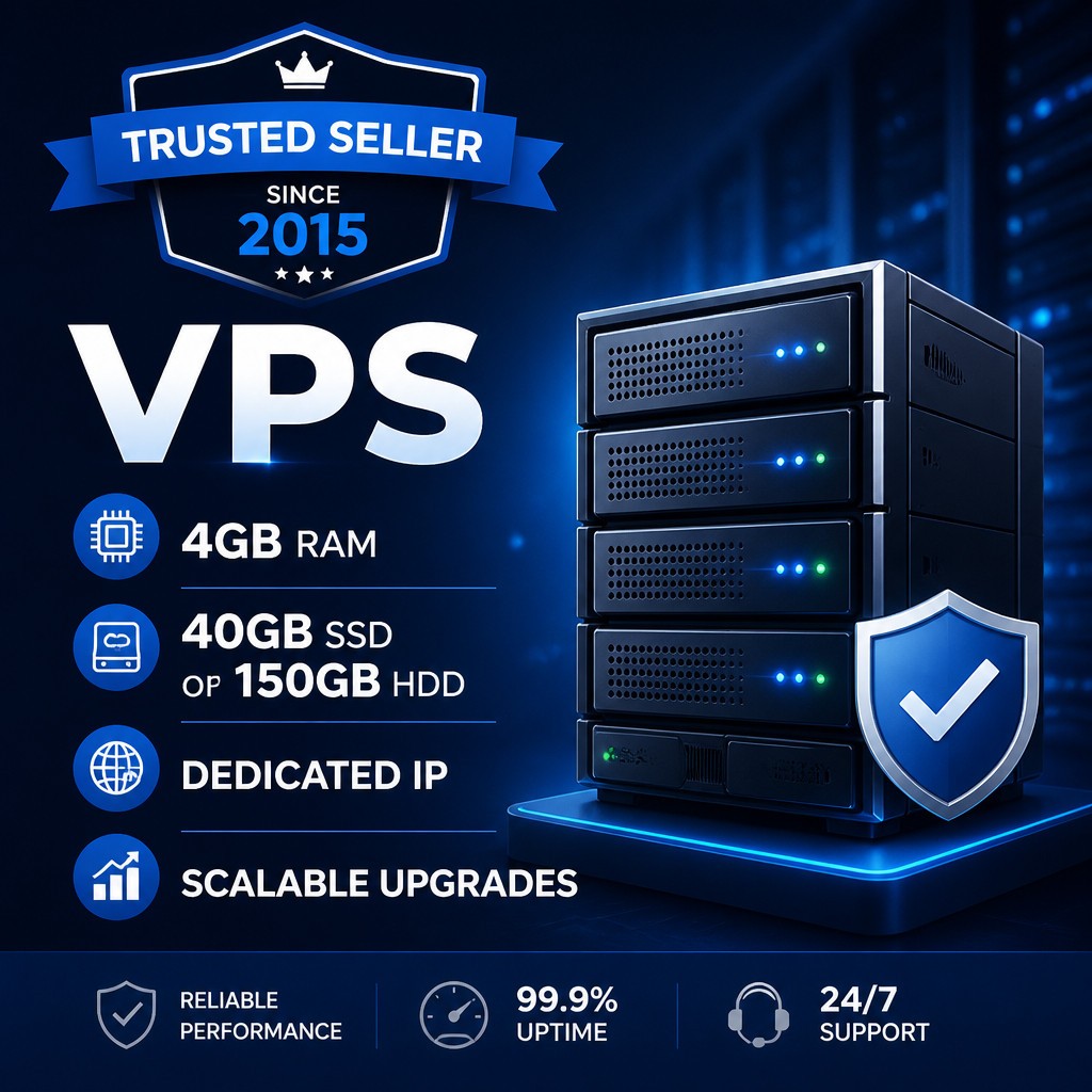 SSD VPS Server – Linux/Windows Hosting | High Speed Instant Setup | 1 Month Plan