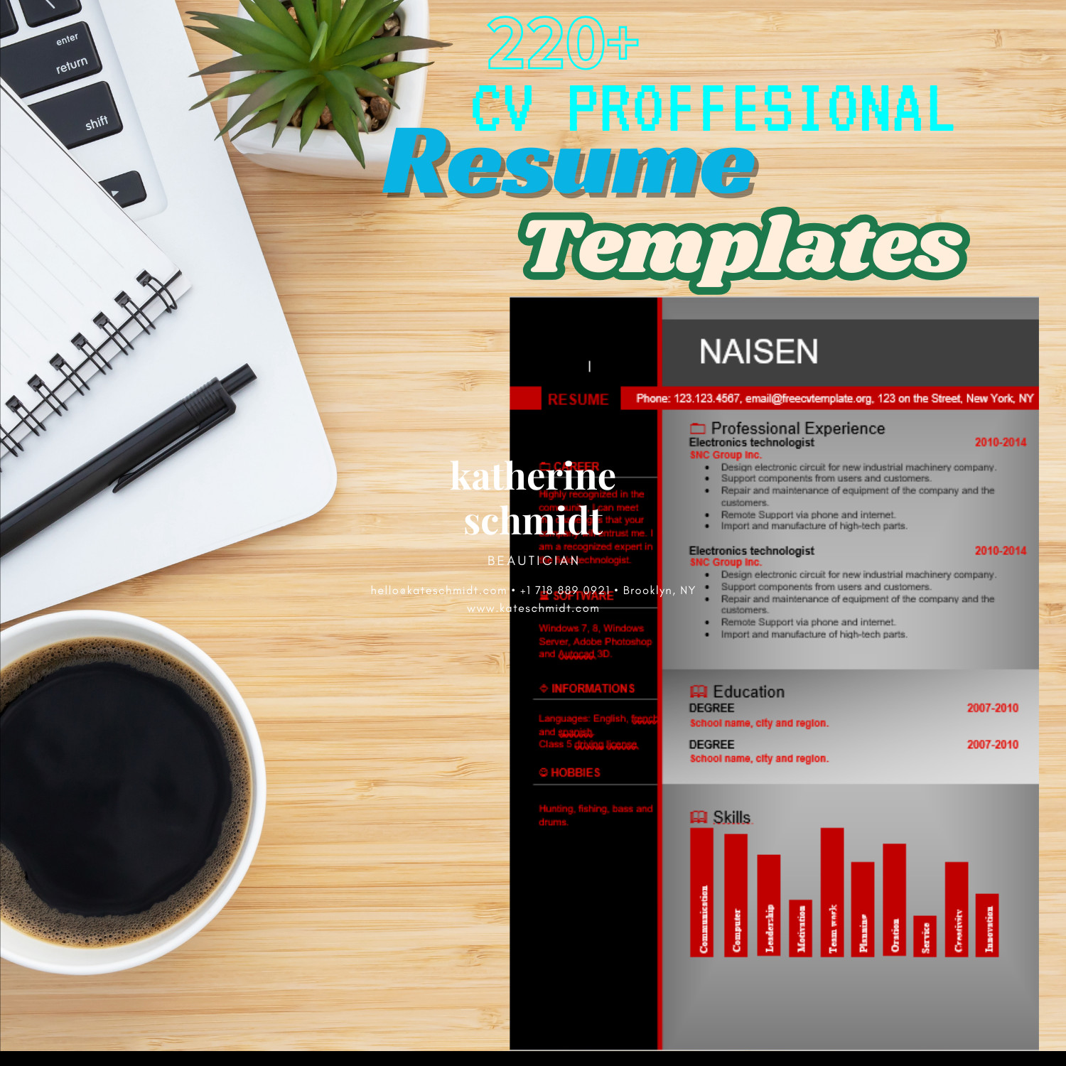 Resume Word Templates 230+ CV Covers, Portfolios, Single, Double Page & Bonus