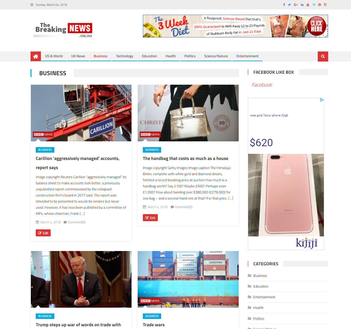 🥇 Turnkey Automated News Website Script – Autopilot Adsense Income