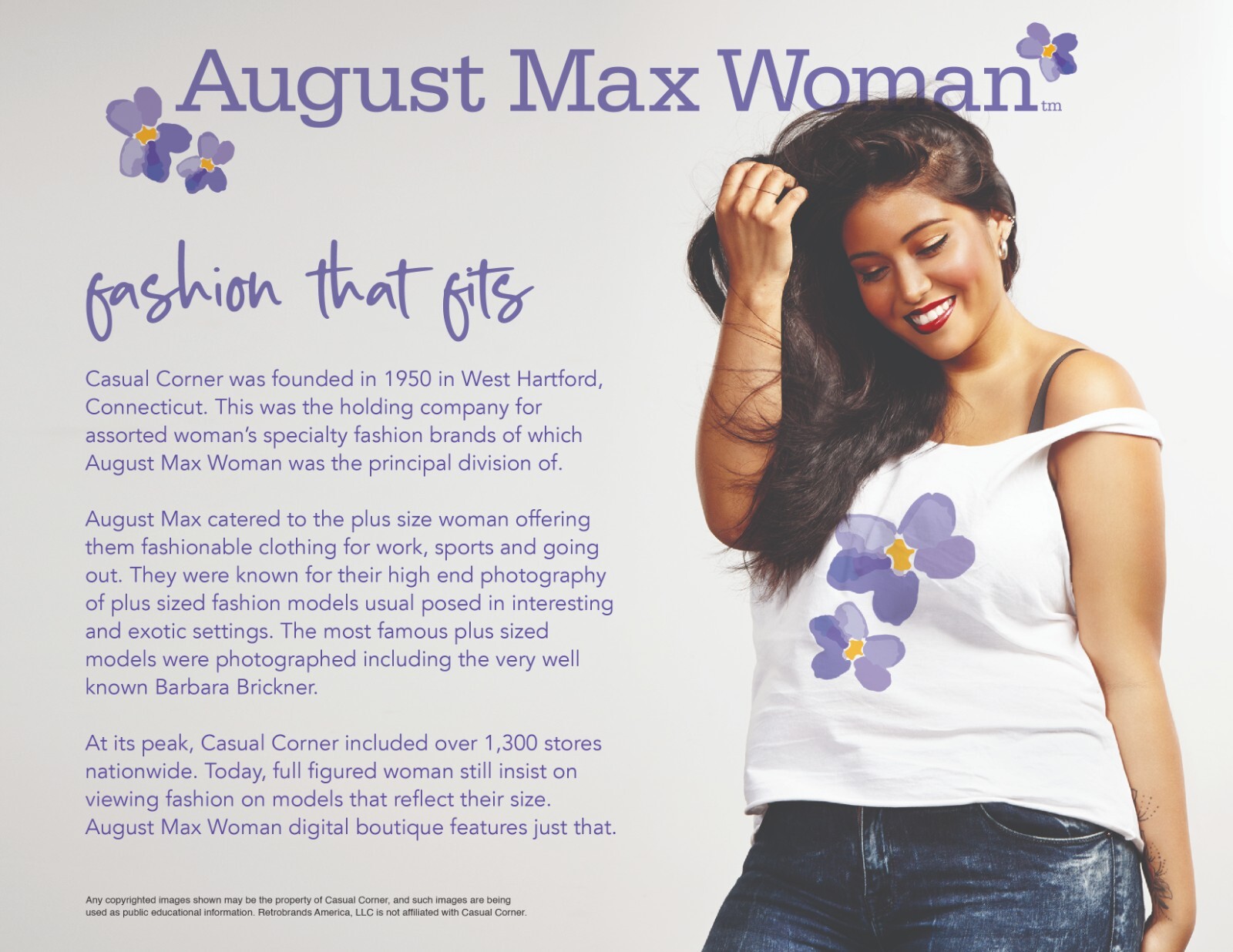 AUGUST MAX WOMAN E-COMMERCE STORE -TRADEMARK FOR LICENSE RETRO IS IN HIGH DEMAND
