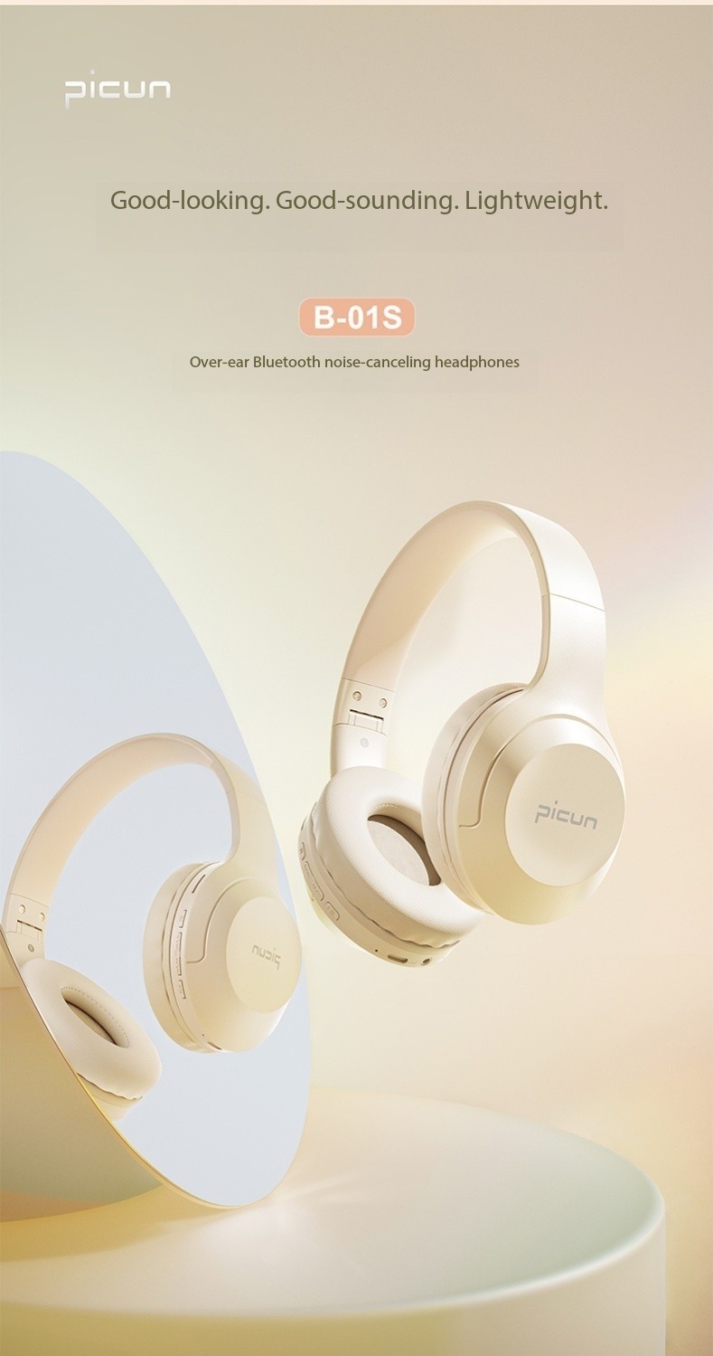 Pincun B-01S Bluetooth Headphones Over-Ear Noise-Canceling Gaming Music Wireless