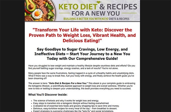 Keto Diet and Recipes For a New You