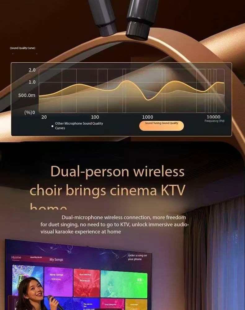 Microphone and speaker all-in-one wireless Bluetooth microphone
