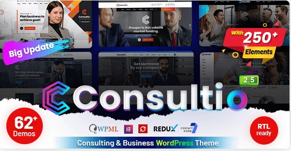 Consultio Consulting Corporate Theme Pre-Build websites ⭐GPL⭐ LATEST V WordPress