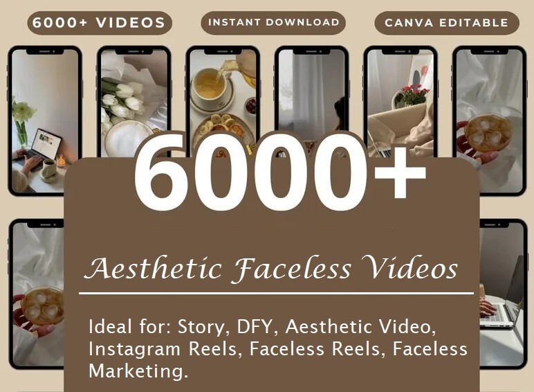 💎 Massive Bundle of 6000+ Faceless Aesthetic Videos – Perfect for Content Creat
