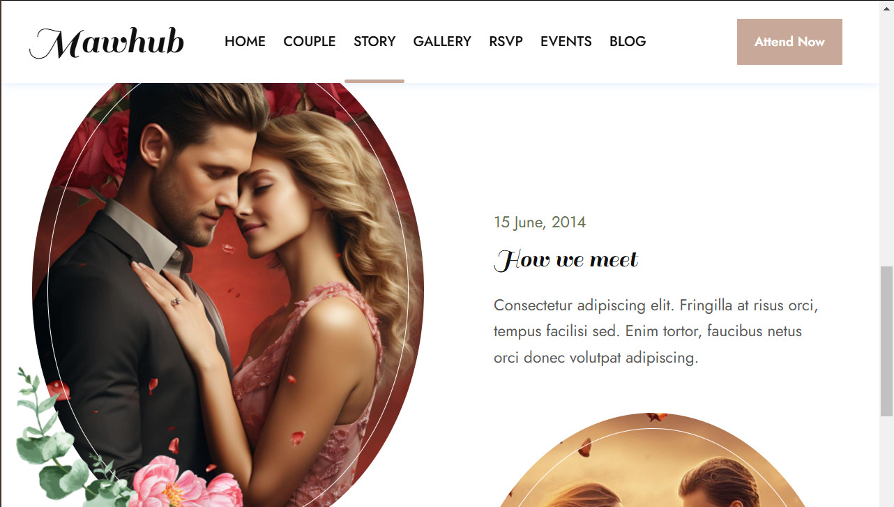 Rustic Wedding Invite / RSVP Website – Ready to Run + 1-Year Domain and Hosting
