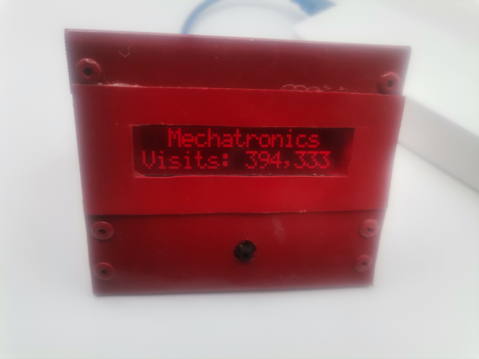2×16 Info Wi-Fi Display: Live Web Visits, FB Likes, YT Views, …