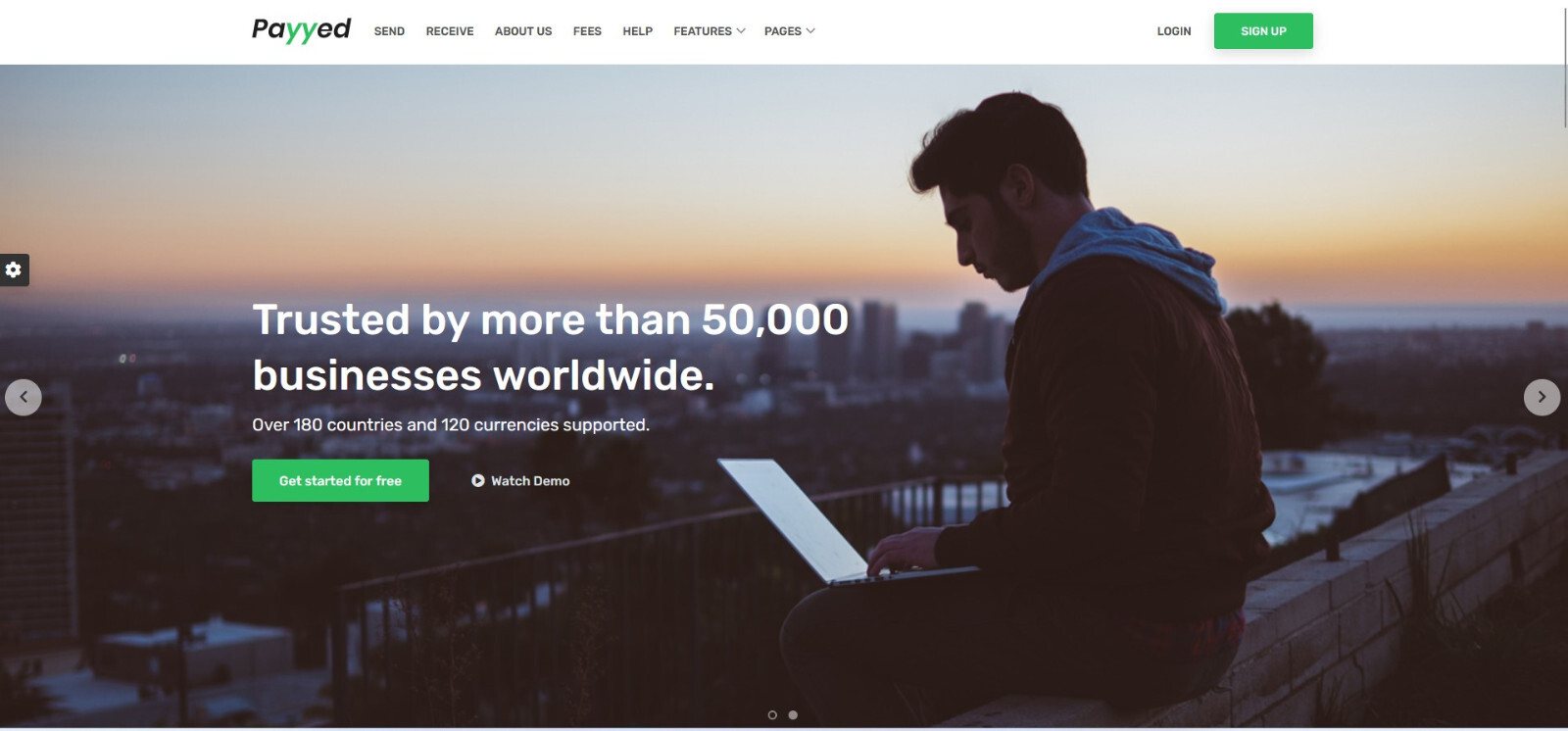 Payyed – Money Transfer and Online Payments HTML Template Payments Worldwide