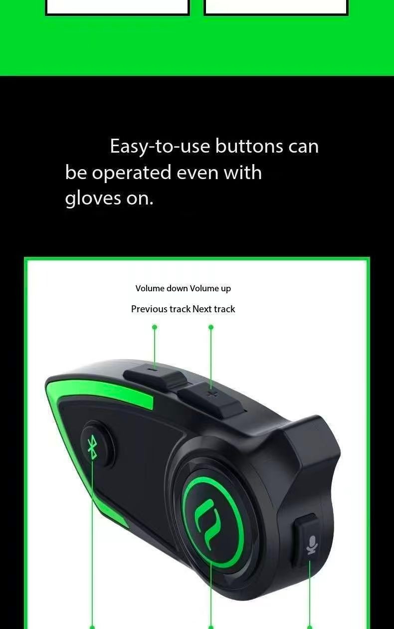 SHEYIN SU7 motorcycle helmet Bluetooth headphones noise waterproof riding