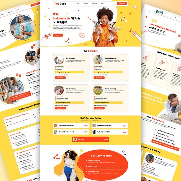 Dog Breeder Website | Premium Pet Shop Template | GoHighLevel Website Theme