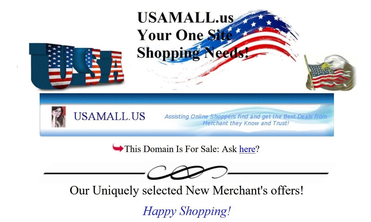 Domain usamall.us | USAMALL.US is for Sale, see Sample Website! «Domain» 4 SALE!