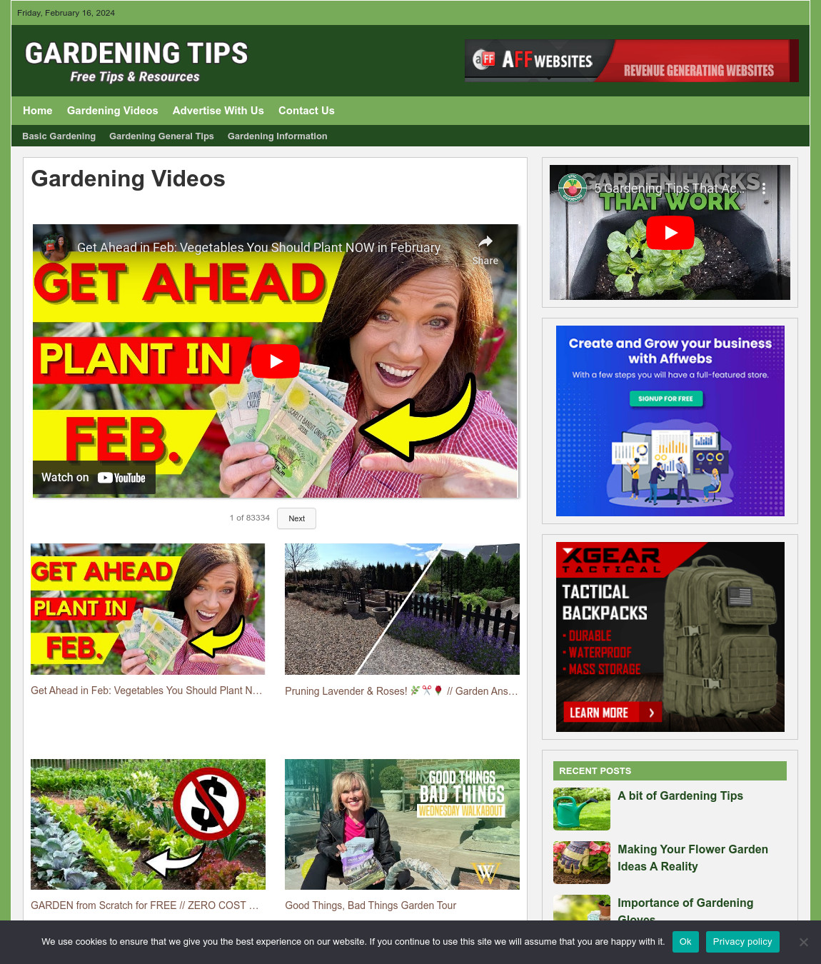 GARDENING GUIDE Website Business For Sale – Work From Home Internet Business